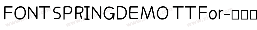 FONTSPRINGDEMO TTFor字体转换